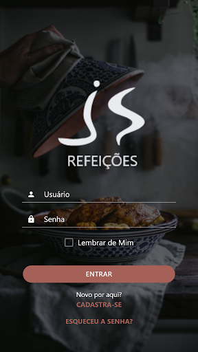 Android application JS Refeições screenshort