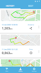 screenshot of Bike Ride Tracker. Bicycle GPS