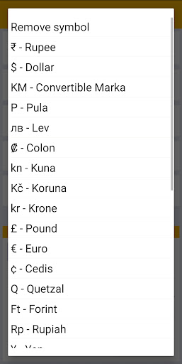 Android application Expense manager screenshort
