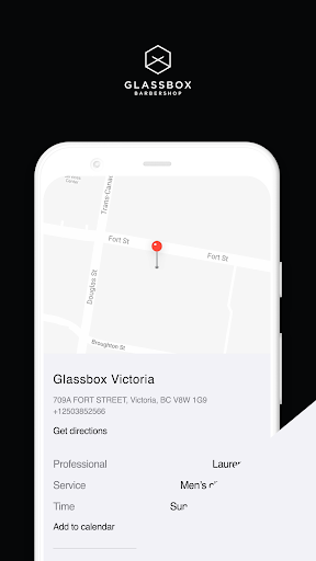 Android application Glassbox Barbershop screenshort