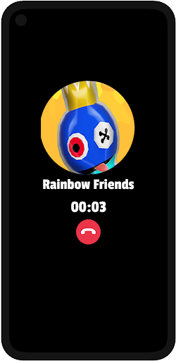 Blue Monster Fake Video Call Screen 3