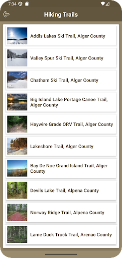 Michigan Hiking Trails Screen 3