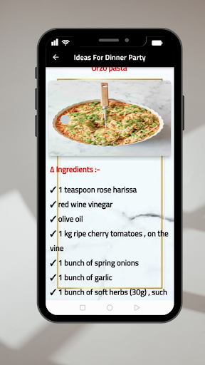 Ideas For Dinner Screen 2
