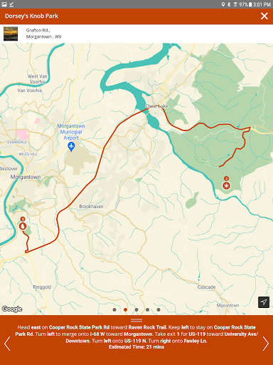 Screenshot of Visit Mountaineer Country