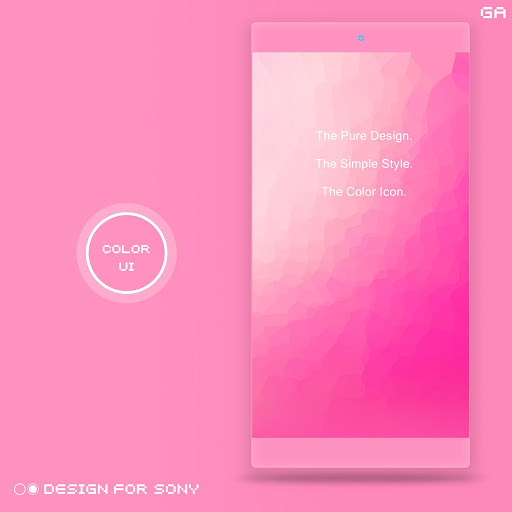 Android application GALAXY XPERIA Theme |JUST PINK screenshort