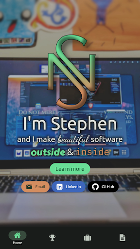 Android application Stephen Nilsen Portfolio screenshort