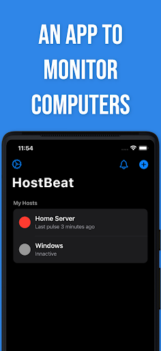 Android application HostBeat screenshort