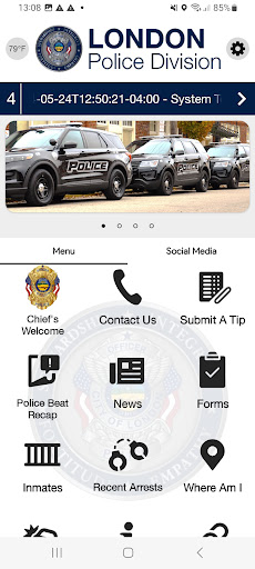 Android application London Ohio Police Division screenshort