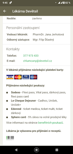 Lékárny Devětsil Screen 2