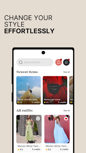 Android application Loosh screenshort