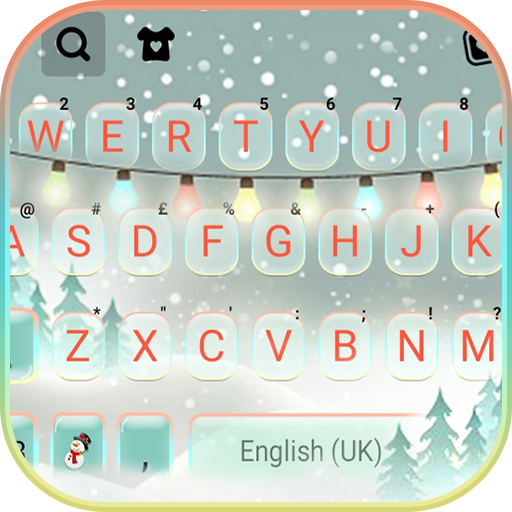 Christmas Lights Keyboard Back logo