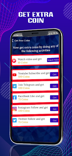 Android application CashQuiz App screenshort