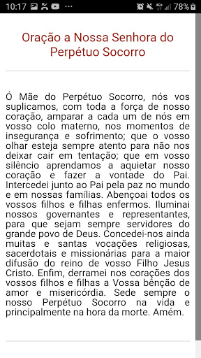 Oração de Nossa Senhora do Per Screen 2