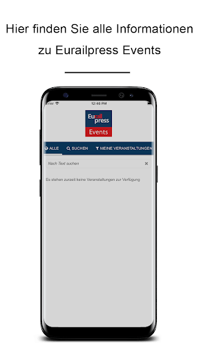Android application Eurailpress Events screenshort
