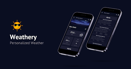 Android application Weathery screenshort