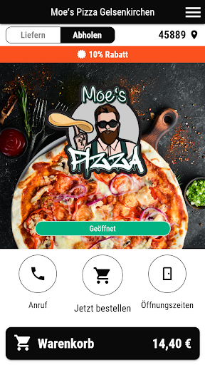 Android application Moeʻs Pizza Gelsenkirchen screenshort