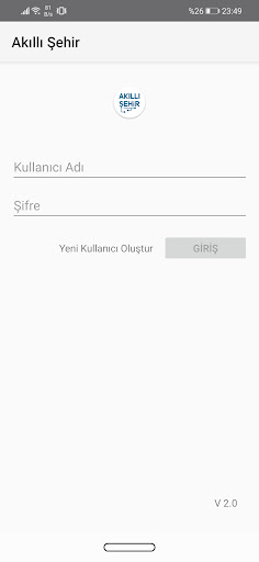 Android application Akıllı Şehir screenshort