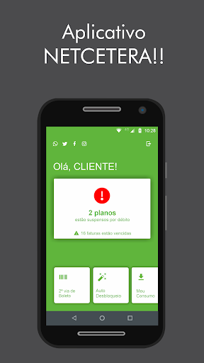Android application NETCETERA screenshort