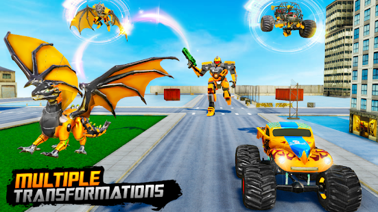 Monster Truck Robot Wars – New Dragon Robot Game