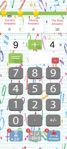 Android application Fast Math screenshort