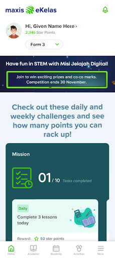Android application Maxis eKelas: Revise and learn screenshort