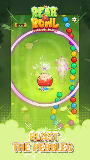 Android application Bear In Bowl: Pebbles Blaster screenshort