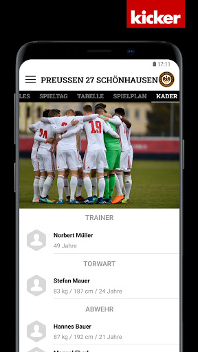 Android application SV Preussen 27 Schönhausen screenshort