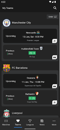 Jdwal - Soccer Stats Screen 2