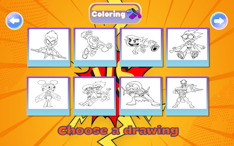 Coloring Teen Titan GO Cartoon