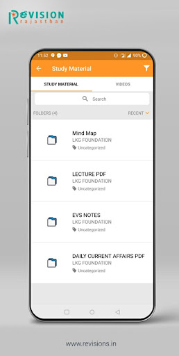 Android application REVISION RAJASTHAN screenshort