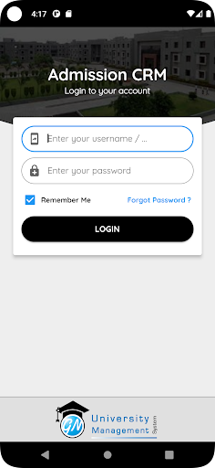 Android application GNUMS Admission CRM screenshort