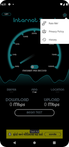 Internet Speed Test Screen 3