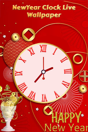 new year clock live wallpaper, new year wishes