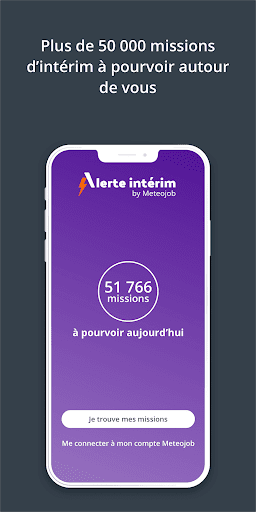 Android application Alerte Intérim screenshort