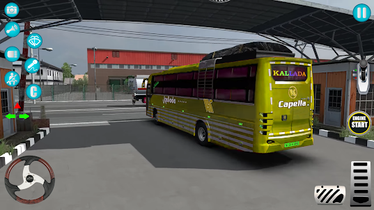 3D 게임을 운전하는 오프로드 버스