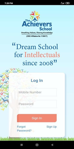 Android application The Achievers School screenshort