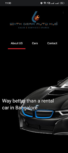 Android application 6th Gear Car lease screenshort