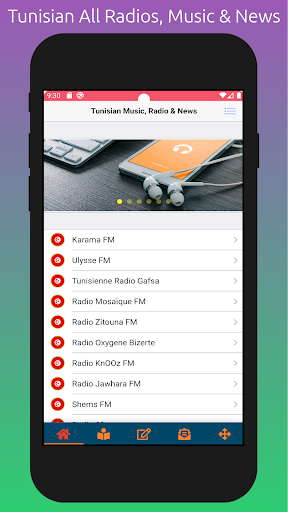 Android application Tunisian Music, News & Radios screenshort