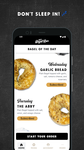 Android application Jeff's Bagel Run screenshort