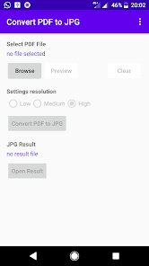 Captura de Pantalla 1 PDF to JPG : Pdf Image Convert android
