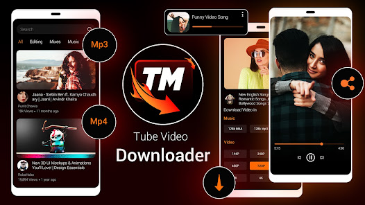 Screenshot 1 Tubee Mp3 Mp4 Video Downloader android