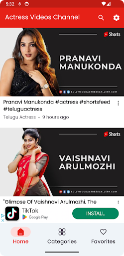 Actress Videos Screen 2