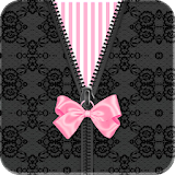 Black Pink Bow Lace Go Locker icon
