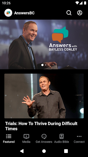 Android application Answers with Bayless Conley screenshort