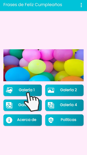 Android application Frases de Feliz Cumpleaños. screenshort