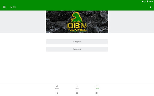 Screenshot of QBN App
