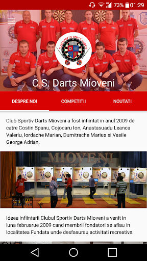 Android application CS Darts Mioveni screenshort