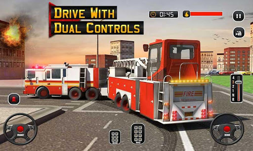 Fire Engine Truck Driving Sim  screenshots 1