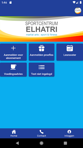 Android application Sportcentrum Elhatri screenshort