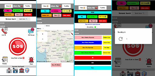 Android application bSafe SOS App screenshort